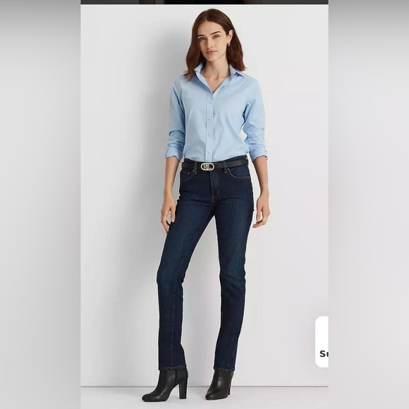 Ralph Lauren
Mid-Rise Straight Jean, size4regular Length inseam 26” - Picture 1 of 7